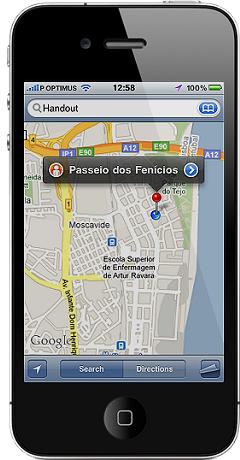 mapa com a nossa localiza��o,non